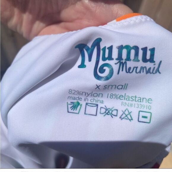 Show Me Your Mumu Mai Double Tie Rainbow Swimsuit High Rise size XS - Picture 9 of 10